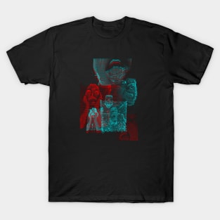 Digital Glitch Art Cursed Internet Image Design #5 T-Shirt